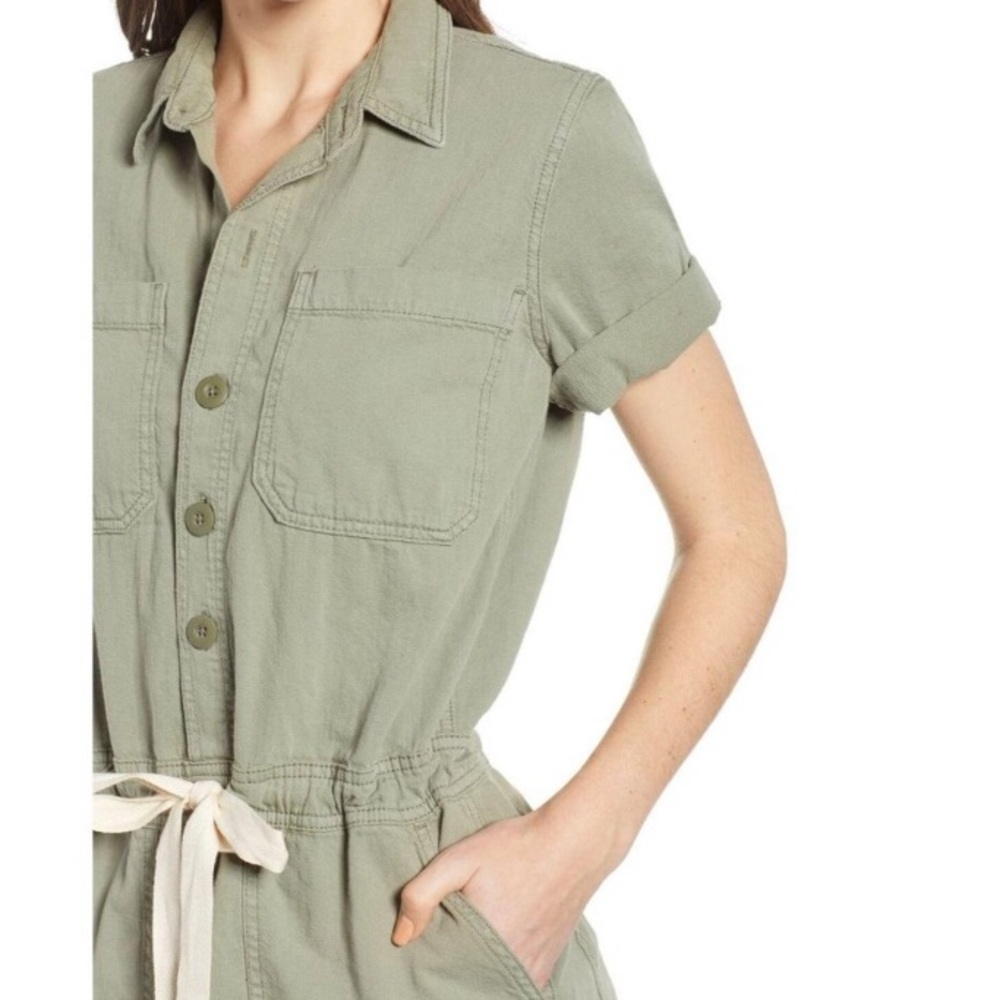 *LIKE NEW* Green Cargo style Lucky Brand Dress - Picture 2 of 6